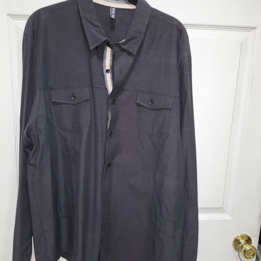 Men's Gray Button-Up Jacket